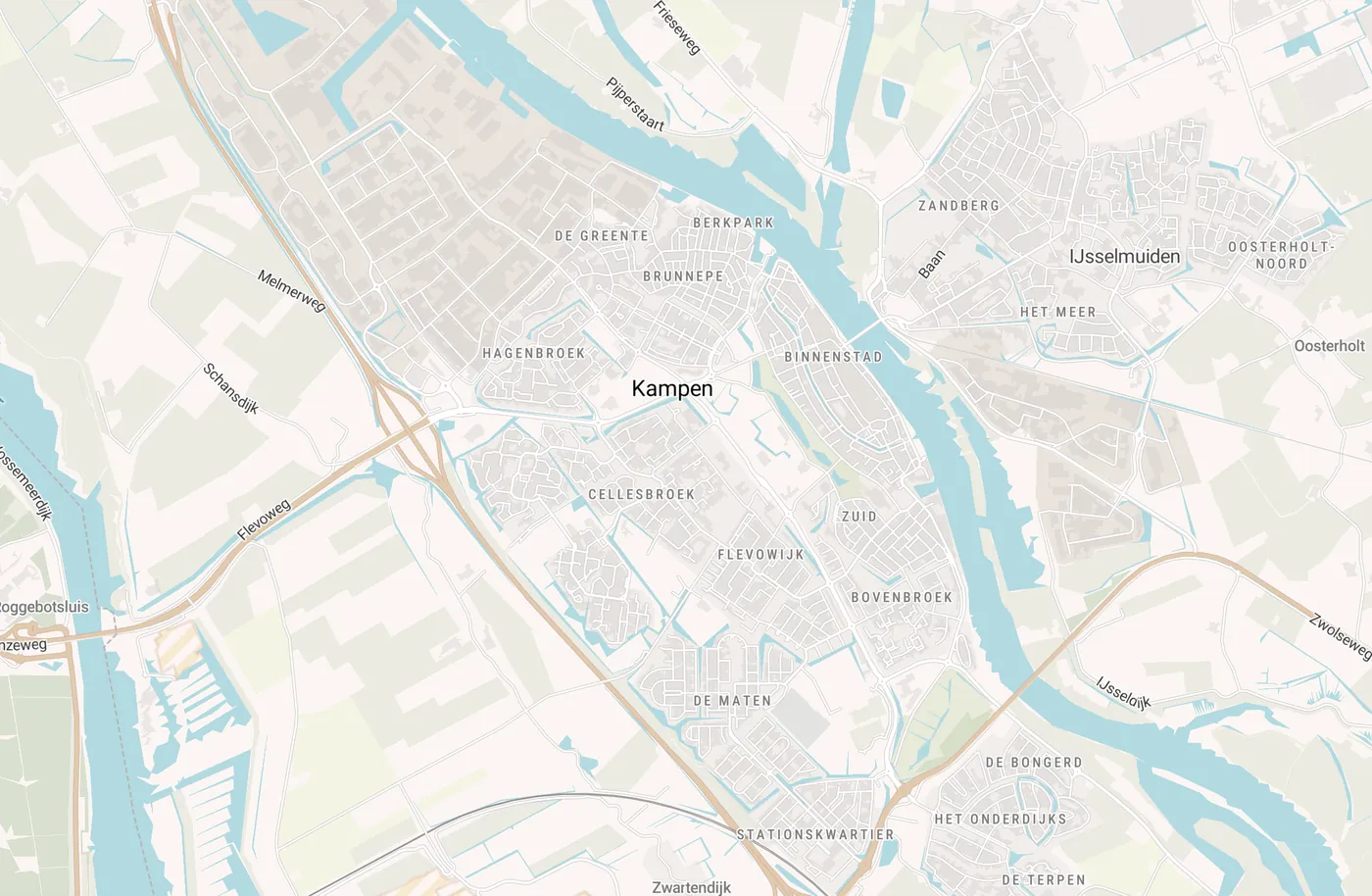Kaart met leegstandmeldingen in Kampen